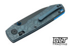 Vosteed Raccoon TiSlim - Acid Wash Blue Titanium -  Black Stonewashed S35VN Blade