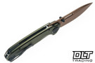 Vosteed Zander - Vanchor Lock - Olive Green Aluminum - Copper Dune S35VN Blade