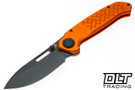 Vosteed Zander - Vanchor Lock - Orange Aluminum - Black Stonewashed S35VN Blade
