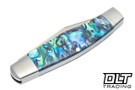 Jack Wolf Knives Stockman - Abalone - Satin 14C28N Blade