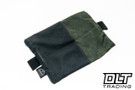 PNW Bushcraft EDC Waxed Canvas Zipper Pouch - Green & Black