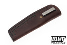 Waxed Wing Aster - Hand Textured Forest Green G-10 - Satin AEB-L Clip Point Blade