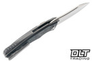 Hawk Talon - Titanium Handle - Green TechnoCarbo Overlay - Brightwash M390 Blade