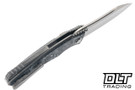 Hawk Talon - Titanium Handle - White TechnoCarbo Overlay - Brightwash M390 Blade