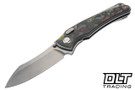Hawk Talon - Titanium Handle - Boba Fett FatCarbon Overlay - Brightwash M390 Blade