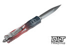 Microtech Dirac Delta - 250th Anniversary - Flag Handle - Apocalyptic Blade - Signature Series - 227-10APS-4J250