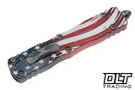 Microtech Dirac Delta - 250th Anniversary - Flag Handle - Apocalyptic Blade - Signature Series - 227-10APS-4J250