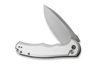 Civivi Button Lock Praxis C18026E-2 - Silver Aluminum - Satin Nitro-V Blade