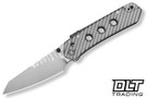 Civivi Vision FG C22036-8 - Polished Clear Lexan - Satin Nitro-V Rock Grind Blade