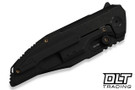 WE Knife Muster WE23058-1 - Black Titanium - Black Stonewashed M390 Blade