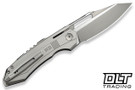 WE Knife Bogey WE23088-2 - Gray Titanium - Stonewashed Satin Flats M390 Blade