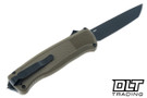 Benchmade Shootout 5370BK-11 - Ranger Green Grivory - Black DLC S30V Tanto Blade