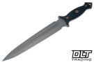 RMJ Tactical Nightshade - Tungsten Cerakote 3V Blade - Black G-10 Handle