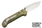 Microtech LUDT Ram-Lok - OD Green Frag Handle - Stonewashed Blade - 1136RL-10FROD