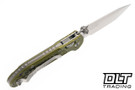 Microtech LUDT Ram-Lok - OD Green Frag Handle - Stonewashed Blade - 1136RL-10FROD