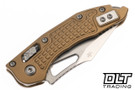 Microtech Mini Stitch Ram-Lok - Tan Frag Handle - Stonewashed Blade - 169MRL-10FRTA