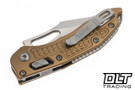 Microtech Mini Stitch Ram-Lok - Tan Frag Handle - Stonewashed Blade - 169MRL-10FRTA