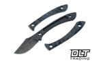 WTG Lightfoot - K329 Dark Washed Blade - Black G-10 - Black Carbon Fiber Kydex