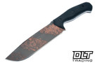 WTG Wolverine Gen 2 - K329 Copper Washed Blade - Black G-10 Textured Grip - Black Kydex