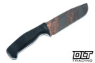 WTG Wolverine Gen 2 - K329 Copper Washed Blade - Black G-10 Textured Grip - Black Kydex