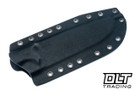 WTG Wolverine Gen 2 - K329 Copper Washed Blade - Black G-10 Textured Grip - Black Kydex