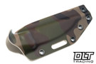 WTG Nijukko Gen 2 - AEB-L Satin Polished Blade - OD Green Gator Grip - Brown Liners - Camo Kydex