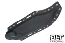 WTG V-44X Gen 3 - SK85 Hand Rub APO Finished Blade - OD Green Burlap Canvas Micarta - Black Kydex