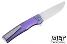MachineWise Sonora - Ti Bolster - Purple & Pink Sponge Anodized Smooth Titanium - Stonewashed S90V Blade #2220