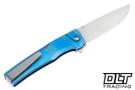 MachineWise Sonora - Ti Bolster - Navy Blue Fade Titanium - Epicenter Texture - Stonewashed S90V Blade #2217
