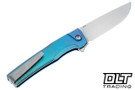 MachineWise Sonora - Ti Bolster - Distressed Low Volt Fade Anodized Titanium - Fine Step Texture - Stonewashed S90V Blade #2176