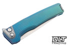 MachineWise Sonora - Ti Bolster - Distressed Low Volt Fade Anodized Titanium - Fine Step Texture - Stonewashed S90V Blade #2176