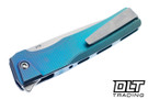 MachineWise Sonora - Ti Bolster - Distressed Low Volt Fade Anodized Titanium - Fine Step Texture - Stonewashed S90V Blade #2176