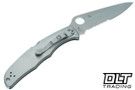 Spyderco Endura Partially Serrated Stainless Steel Handle #1 (Insiders)