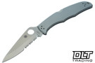 Spyderco Endura Partially Serrated Stainless Steel Handle (Insiders)
