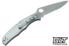 Spyderco Endura Partially Serrated Stainless Steel Handle (Insiders)