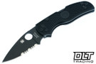 Spyderco Native 5 Black Blade Partially Serrated (Insiders)