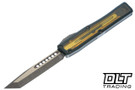 Heretic NYX - Bronze Cerakote Tanto MagnaCut Blade - OD Green Aluminum Chassis - Ultem Inlay