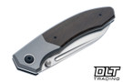 Trevor Burger Custom Knives Dakar Recessed - Ti Bolster - Olive Drab Canvas Micarta Handle - Ti Accents