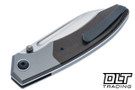 Trevor Burger Custom Knives Dakar Recessed - Ti Bolster - Olive Drab Canvas Micarta Handle - Ti Accents