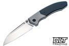 Trevor Burger Custom Knives Dakar Recessed - Ti Bolster - Double Black Canvas Micarta - Ti Accents