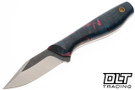 Warlander Scoter - Fusion Black Ash - Natural & Light Blue Liners - Micarta Pins
