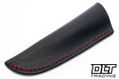 Warlander Shrike - Black Linen Micarta - Black & Red Liners - Red G-10 Pins