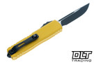 Microtech UTX-85 Gen IV - Yellow Handle - Black Blade - 12314-1YM