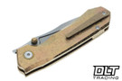 Remette RT-Rhino - Gold Crystallized Titanium - Pearlescent M390 Blade - RNTB2