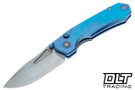 Remette RT-Rhino - Blue Crystallized Titanium - Pearlescent M390 Blade - RNTB3