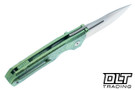 Remette RT-Rhino - Green Crystallized Titanium - Pearlescent M390 Blade - RNTB4