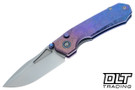Remette RT-Rhino - Blue Pink Fade Crystallized Titanium - Pearlescent M390 Blade - RNTB5