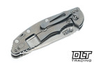 Hinderer 3.5" XM-18 Non Flipper Recurve MagnaCut - Stonewashed Titanium & Blade - OD Green G-10