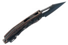 Microtech Stitch Ram-Lok - Livewire Carbon Fiber Handle - DLC Stonewash Blade - Marfione Select - 169RL-1DLCTMS1