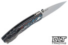 Three Rivers Manufacturing Neutron 2 MagnaCut - Linerlock - 3D Contoured Smooth Star Spangled FatCarbon